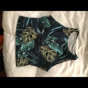 Jungle print tank crop top